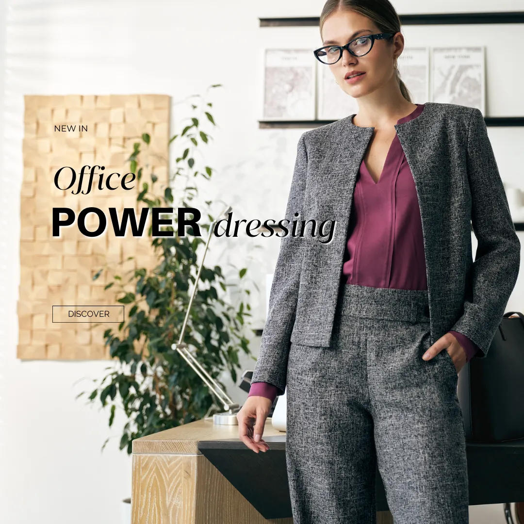 Autumn-Winter 25/26 collection, new NIFE collection, women's office fashion, office styling, elegance for work, office look, office fashion 2025, autumn work styling, office clothes, self-confidence, feminine professionalism, elegance and comfort, the pow