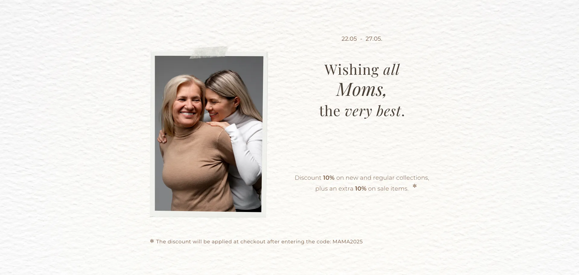 mother's day 2025, for mom, gift for mom, mother's day promotion, discount, price reduction,