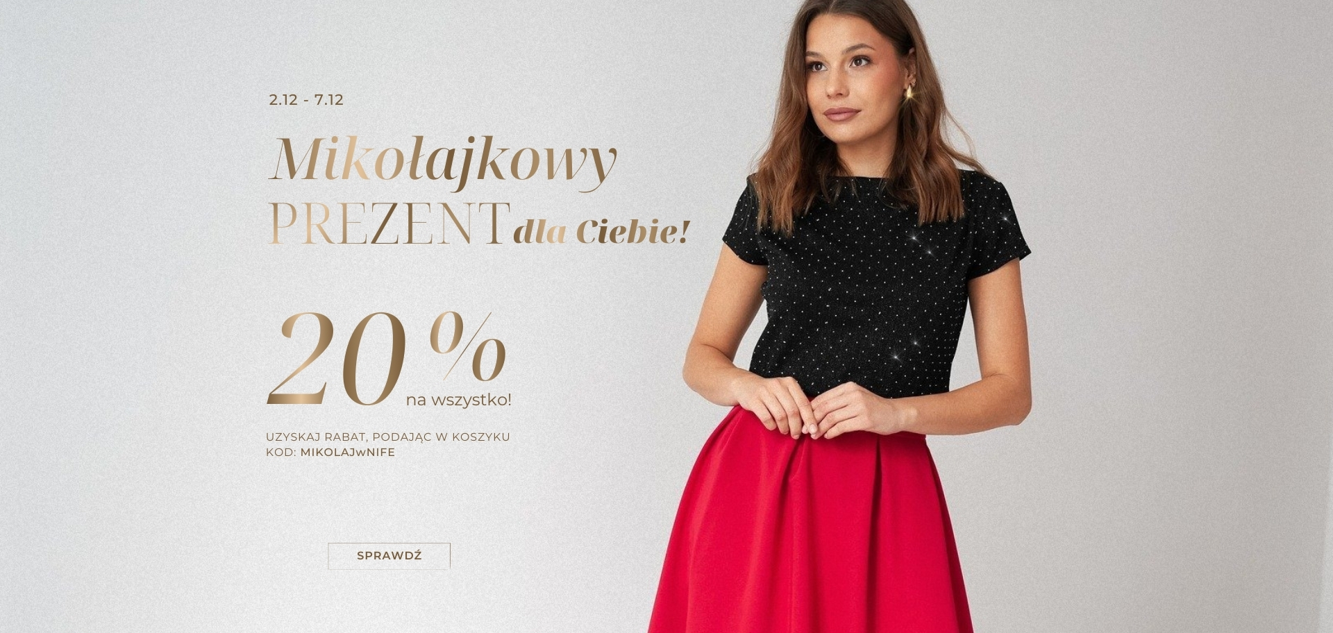 rabat, obniżka cen, świąteczne stylizacje, mikołajki, Mikołaj, dla ciebie, dla kobiet, czerwona spódnica, spodnie, czerwony garnitur, czerwona sukienka, w co się ubrać w święta, impreza firmowa, wigilia firmowa, 