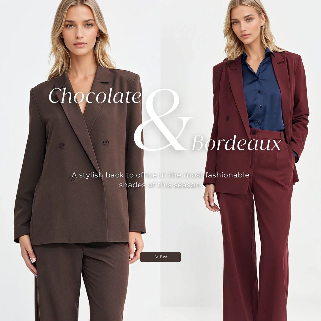 back to the office, stylish return to work, business chic, office look, office fashion, work style, autumn, office clothes, burgundy, brown, autumn colors, fashionable colors, autumn 2025, burgundy styles, brown styles, autumn elegance,