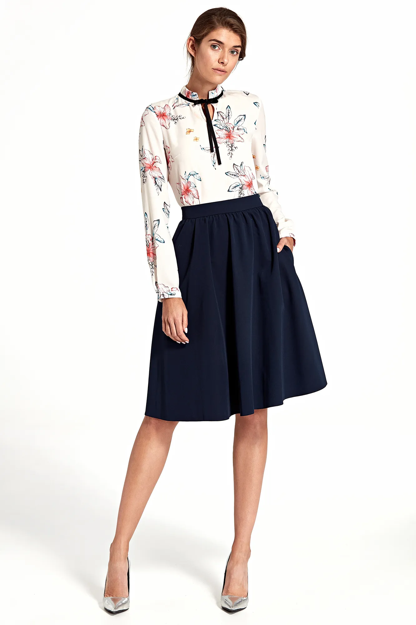 Ming Wang Elastic Waist Straight Knee Length Skirt | Dillard's-suu.vn