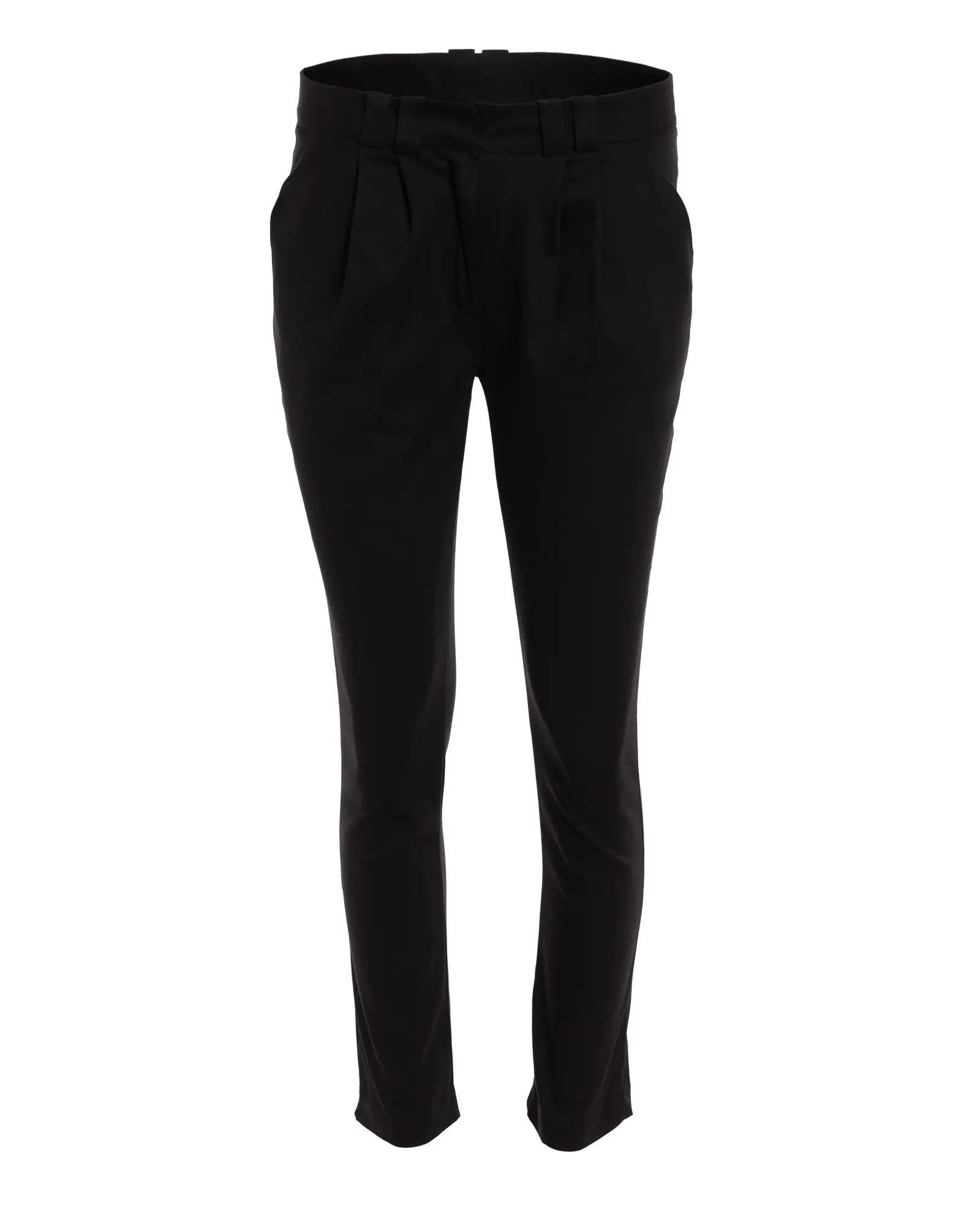 Fitted womens trousers - black
