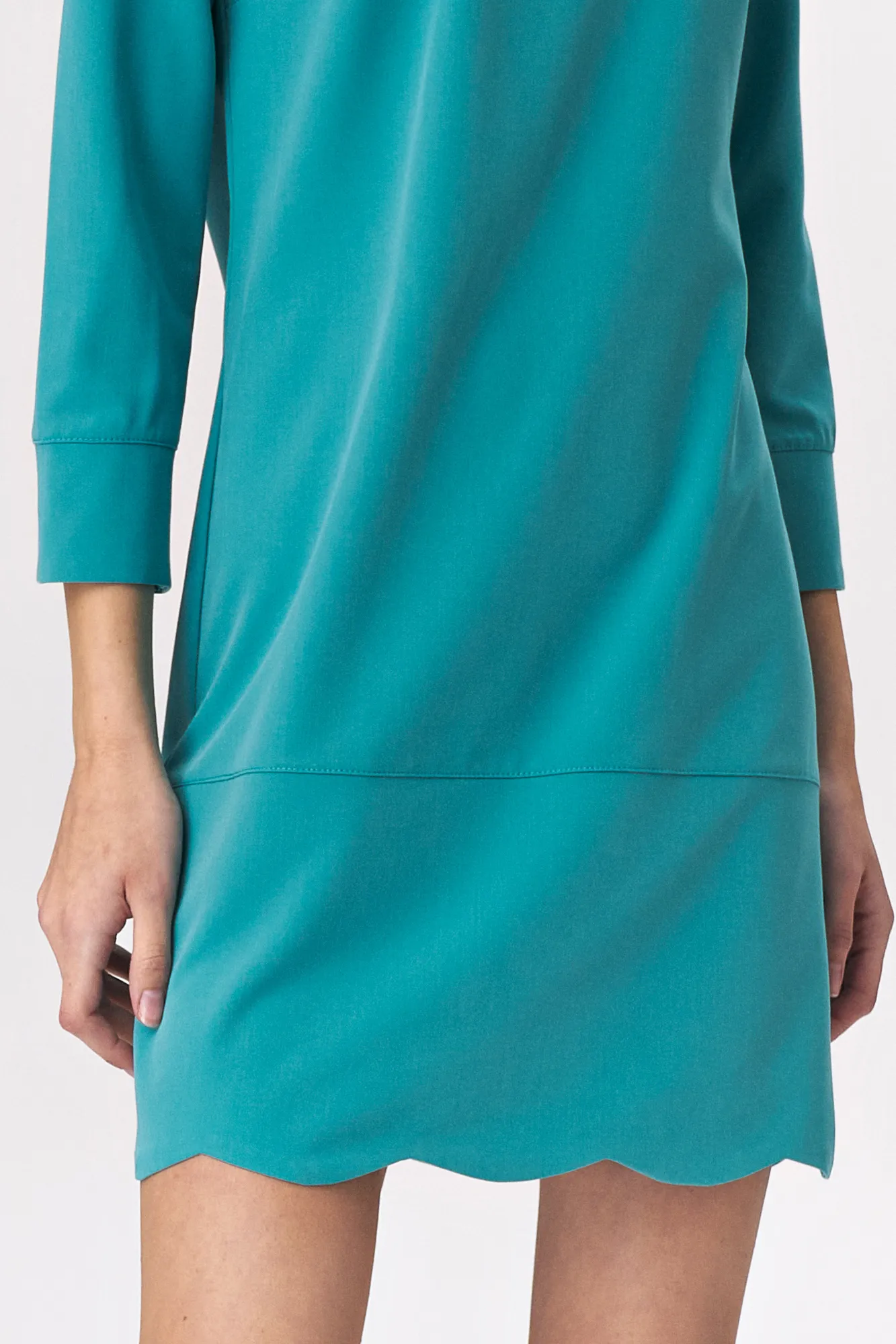 pantoffel sofa ongeduldig Turquoise dress with a neckline at the back - Nife