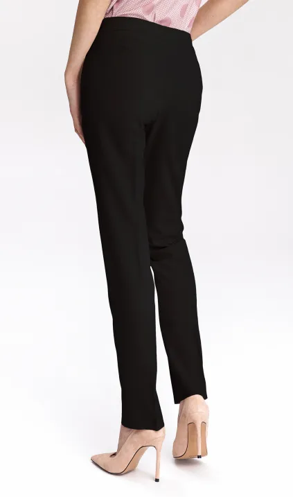 Czarne klasyczne spodnie damskie