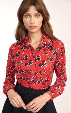 Elegant floral woman shirt