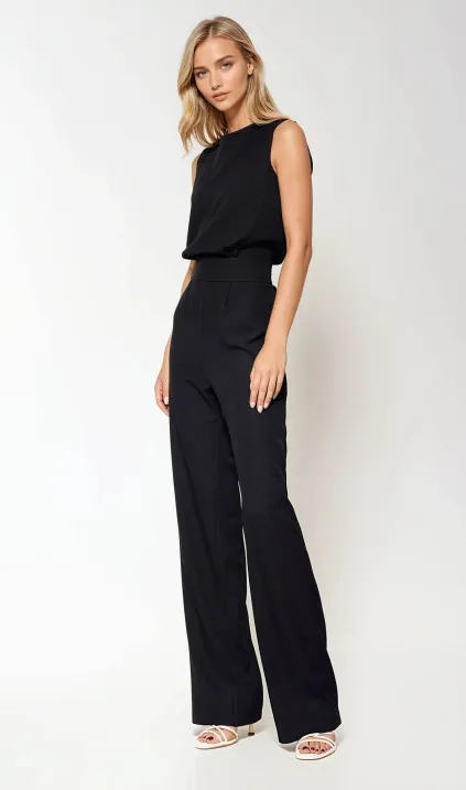 Elegancki czarny kombinezon