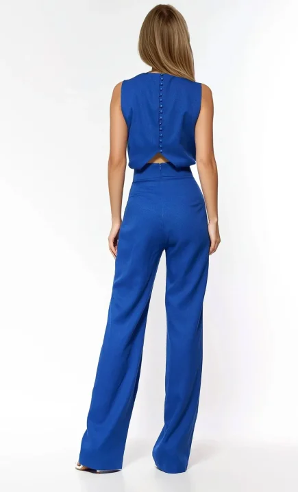 Elegancki chabrowy kombinezon 