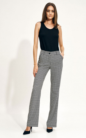 Trousers with wide leg in pepito