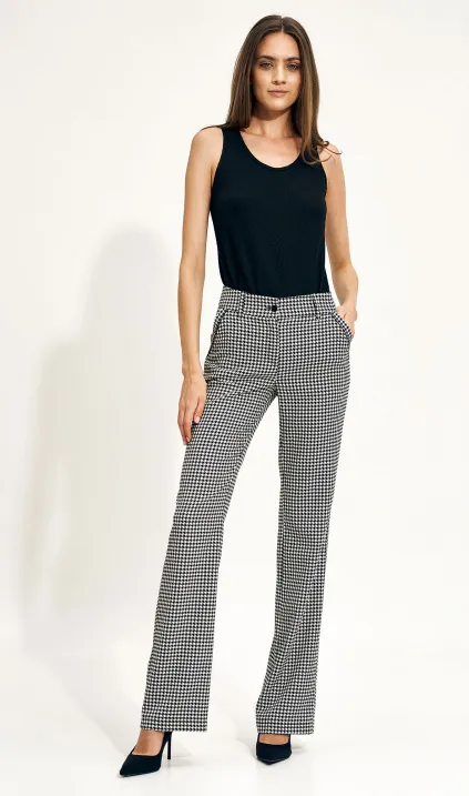 Trousers with wide leg in pepito