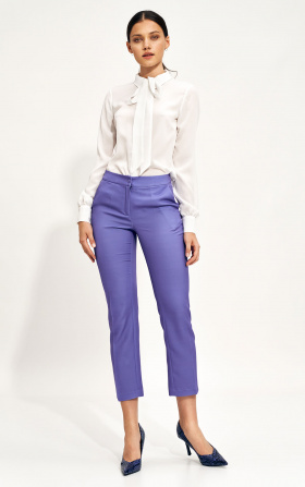Violet chino trousers