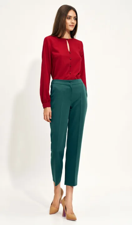 Zielone spodnie chino
