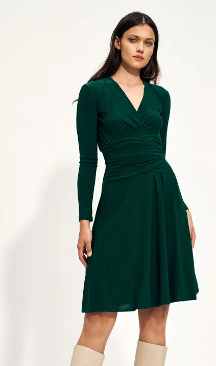 Green envelope dress