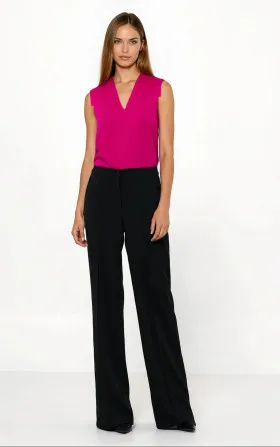 Czarne spodnie loose cut
