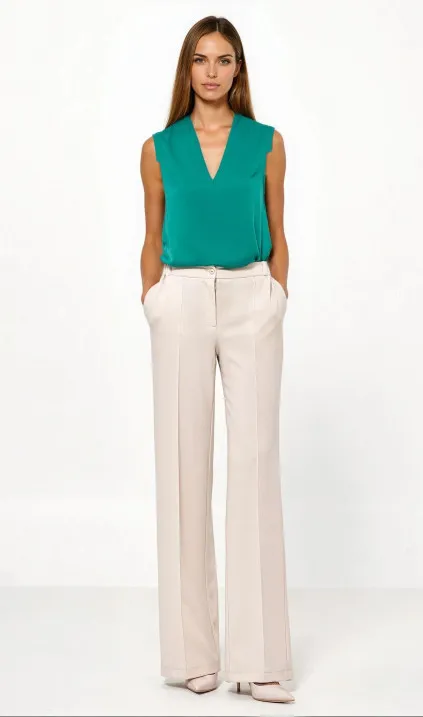 Classic beige trousers