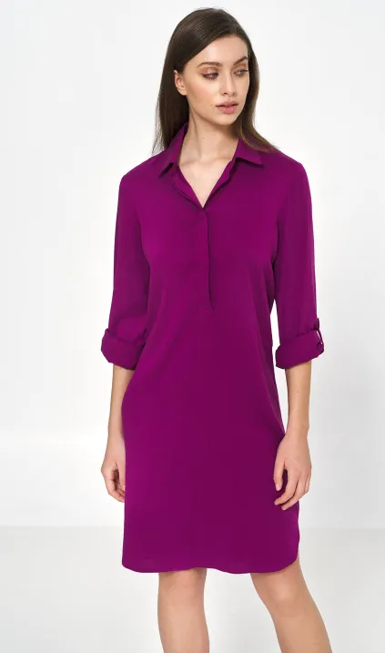 Purple oversize dress