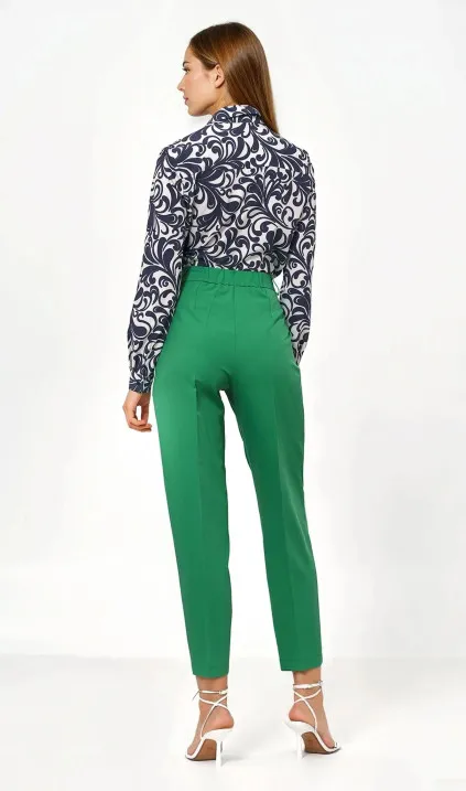 Zielone spodnie typu balloon