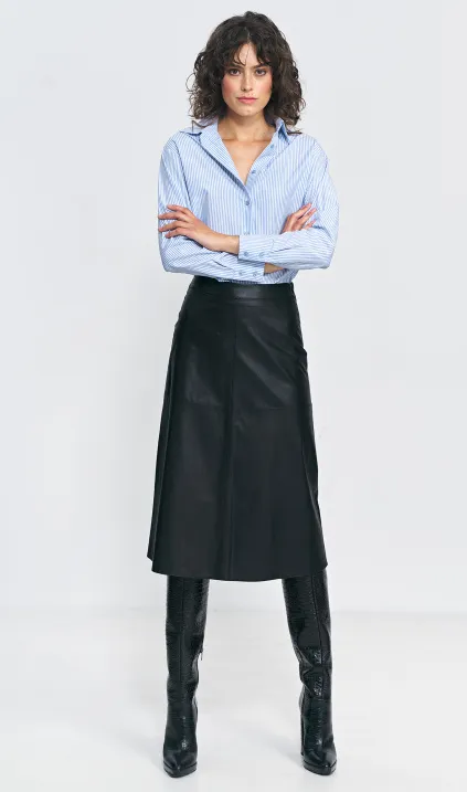 Ecoleather black skirt