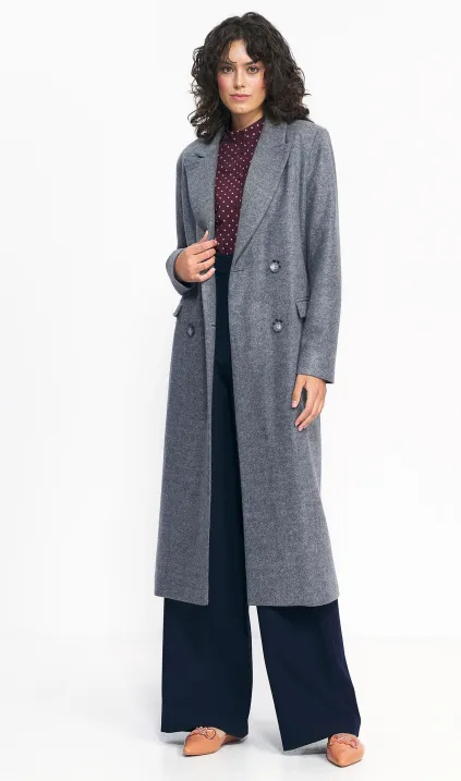 Grey oversize coat