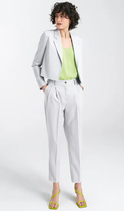 Żakiet krótki - jasny szary/gołębi