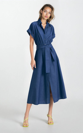 Sukienka jeansowa, luźna- denim
