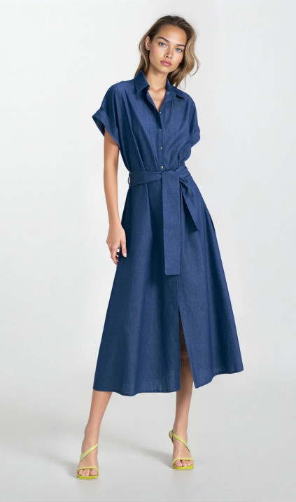 Sukienka jeansowa, luźna- denim