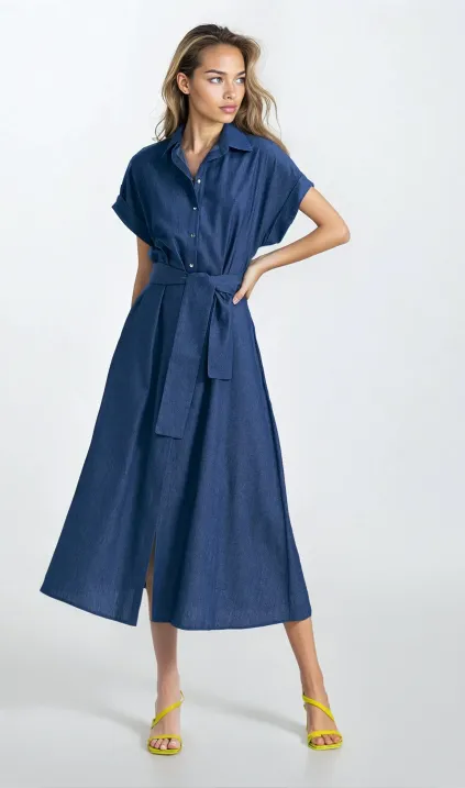 Sukienka jeansowa, luźna- denim