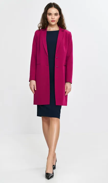 Marynarka- płaszczyk - fuksja