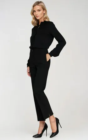 Eleganckie spodnie 7/8 - czarny