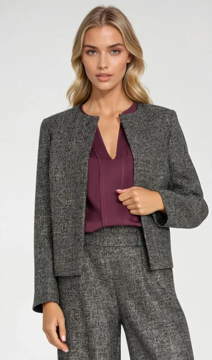 Chanel-style blazer - black