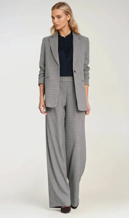 Marynarka z zakładkami na rękawach - pepitko