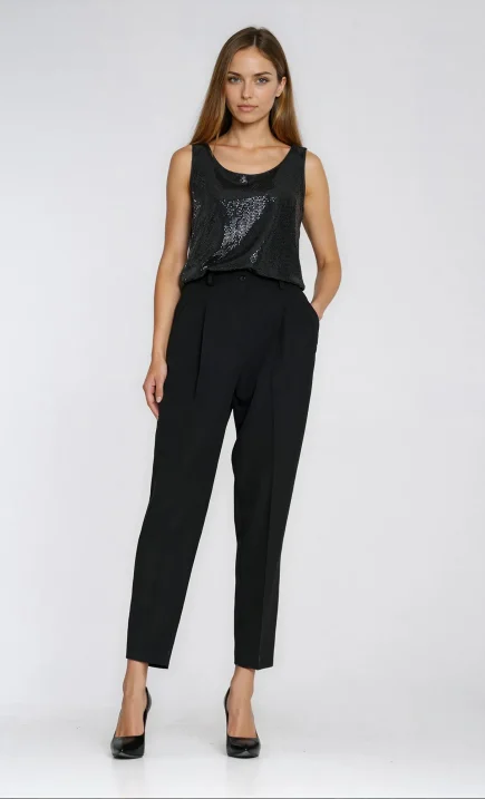 Spodnie typu balloon - czarny