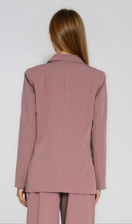 Marynarka oversize, dwurzędowa - mocca