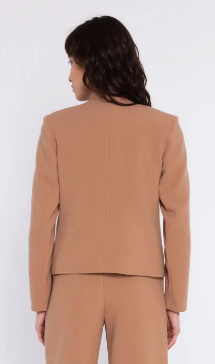 Krótki żakiet chanel - karmel