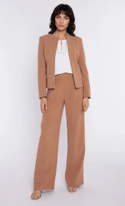 Krótki żakiet chanel - karmel