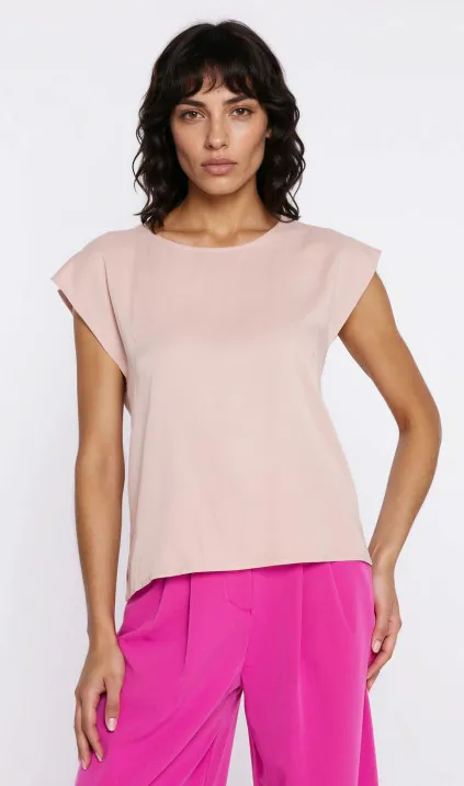 Kimono-sleeve blouse - beige