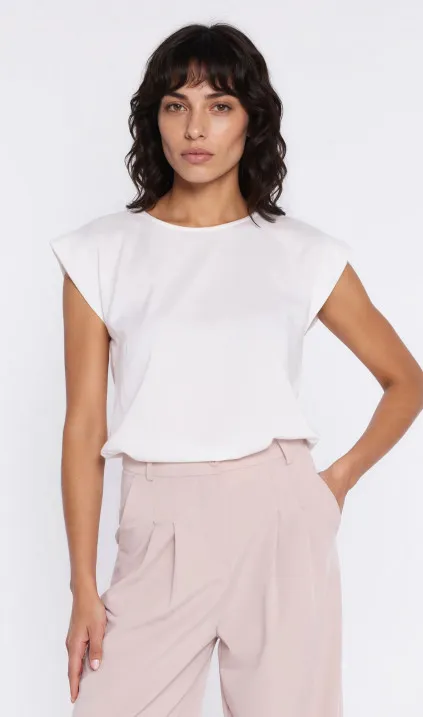 Kimono-sleeve blouse - ecru