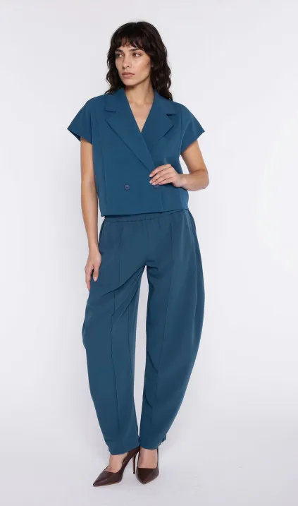 Barrel trousers - teal