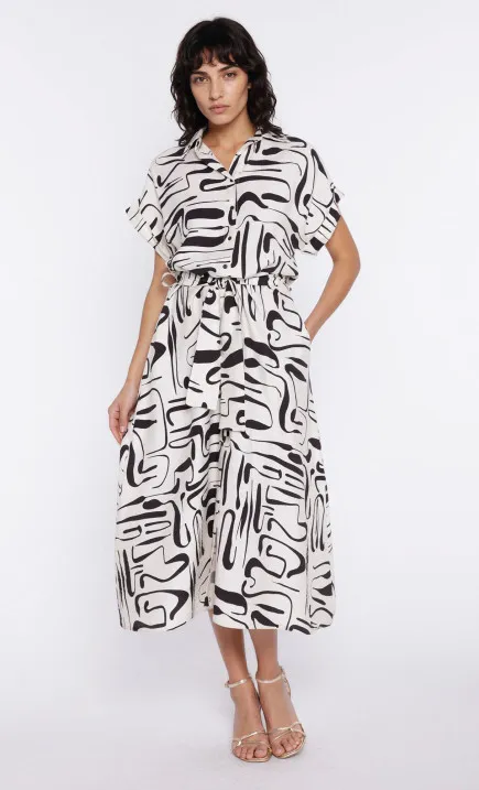 Shirt dress - patterned