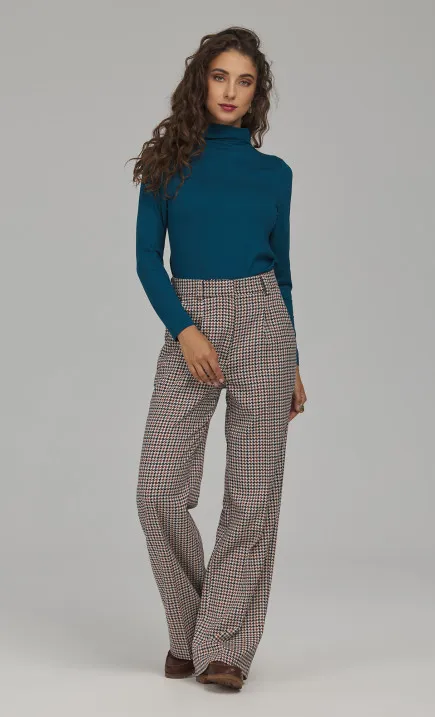 Straight-Leg Trousers with Press Creases - pepito