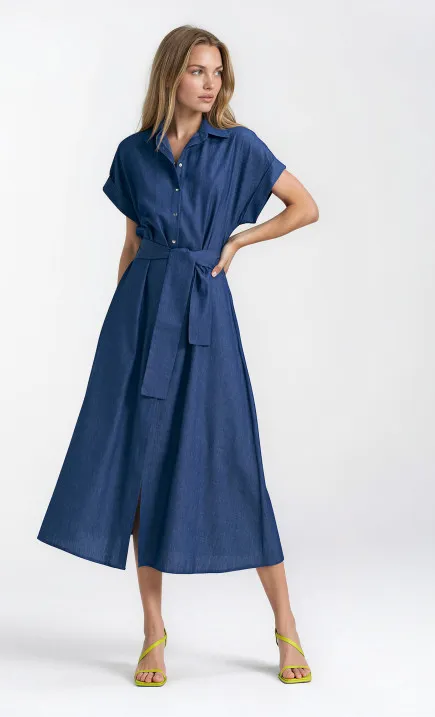 Sukienka jeansowa, luźna- denim