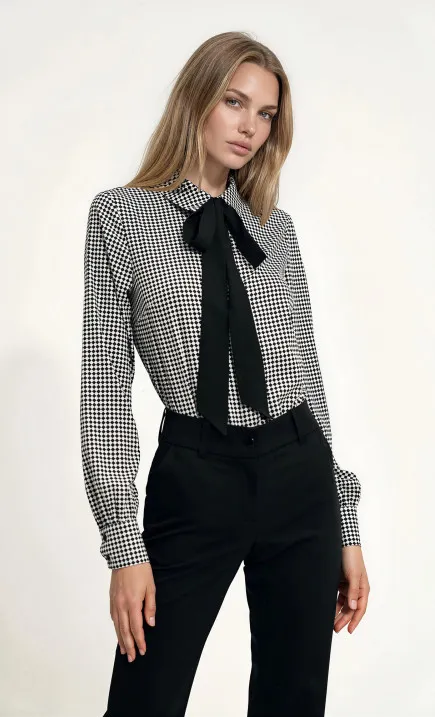 Spodnie typu wide leg- czarny